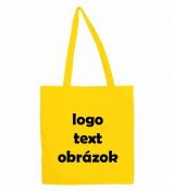Plátená taška s dlhou rúčkou - žltá