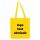Plátená taška s dlhou rúčkou - žltá