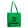 Plátená taška s dlhou rúčkou - zelená svetlá