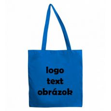 Plátená taška s dlhou rúčkou - modrá