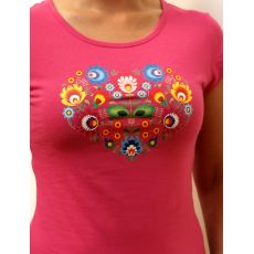 Dámske tričko - Srdce farebné 1