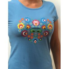 Dámske tričko - Srdce farebné 2