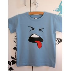 Detské tričko smajlík s vyplazeným jazykom