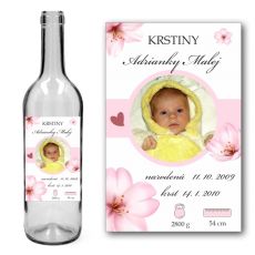 Etiketa na fľašu - narodenie dieťatka 4